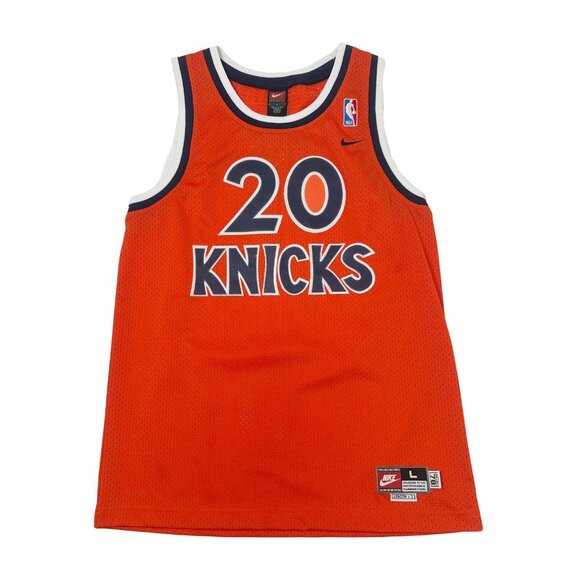 Vintage Nike New York Knicks Houston #20 NBA Jersey Youth L - Picture 1 of 6
